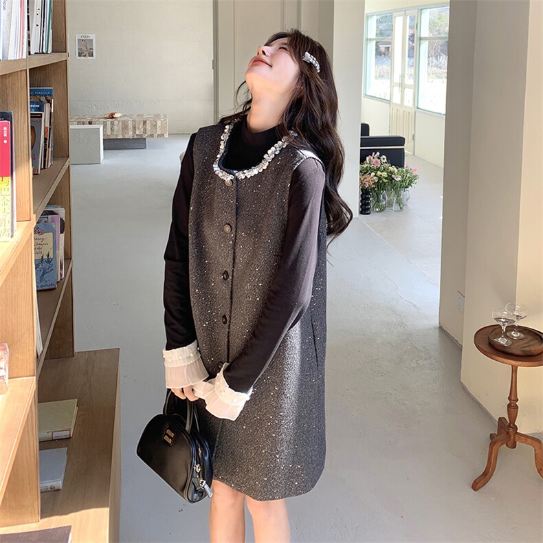新款现货主推小香风背心裙二件套2501-P175-K258,女装套装/套裙,2C129