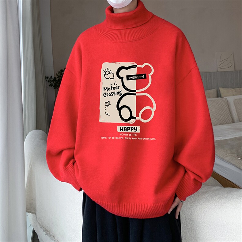 控68高领毛衣男士大码内搭毛线衣男 GM45352-P45加绒款-P65图片