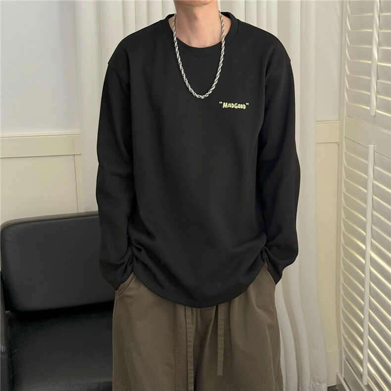 现货-2025立秋新款圆领套头卫衣男潮牌重磅长袖A351-AT2513-P50,男装卫衣,电商A351
