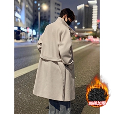保暖立领毛呢加厚棉衣中长款大衣外套男J5277J加棉-特P105控188，男装棉衣，电商A001-1