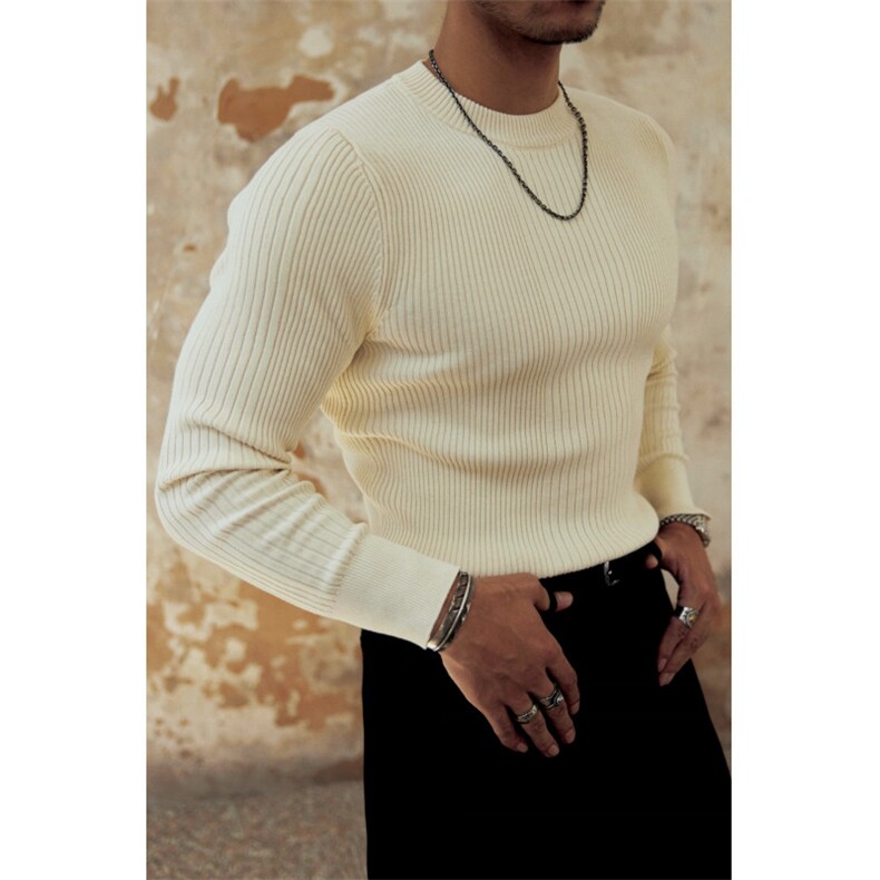 三条杠立领开衫毛衣男秋季设计感小众美式复古简约高级感长袖外套，男装针织衫/毛衣，星座506A