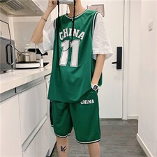 运动休闲套装男夏季宽松假两件短袖短裤潮流嘻哈篮球服tz311-p36图片