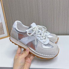 X3795-P165阿甘鞋女2024春季新款德训鞋女休闲百搭小白鞋女，女鞋休闲鞋，星座1407-3