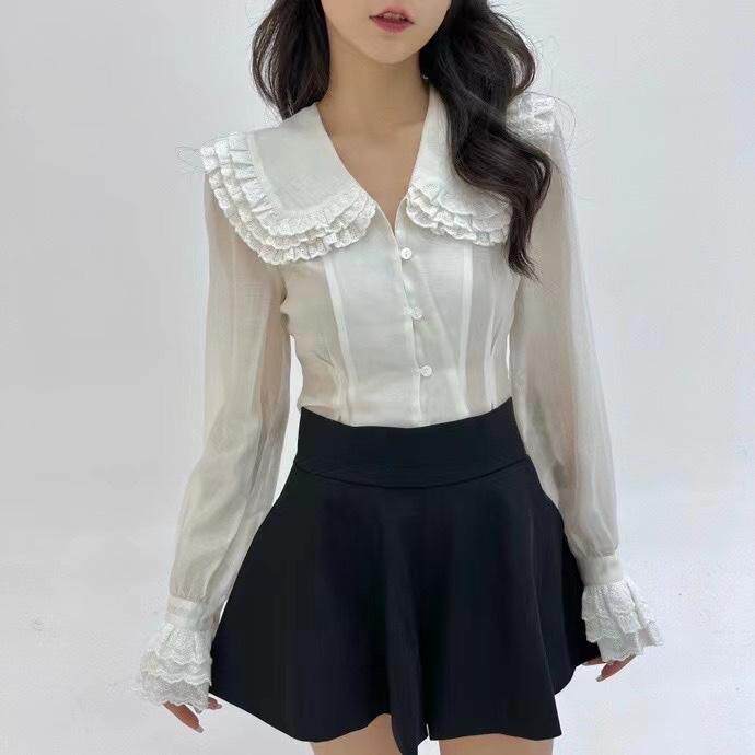 高腰百搭A字裙裤，其它，HE