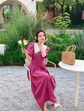 长款连衣裙，女装连衣裙，芷炫