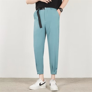春夏男装港风潮流西装裤男宽松裤子哈伦百搭休闲裤潮男裤 B5图片