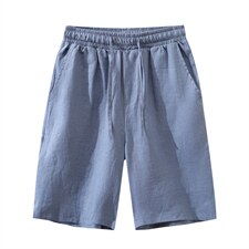 风亚麻五分短裤006-P40，男装休闲裤，星座816-2（原B366-1）