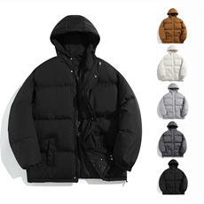 【量大有差】小牛津覆膜三防面料光板棉衣棉服棉袄面包服G1604P50，男装棉衣，星座207