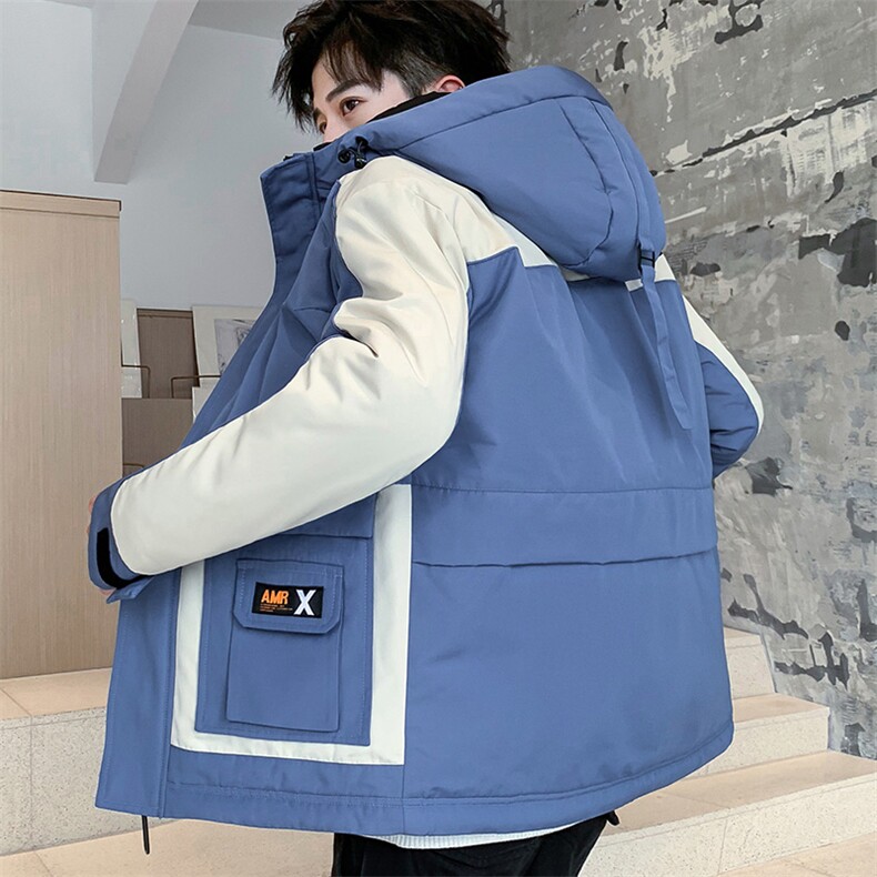 男士休闲连帽加厚保暖棉衣外套棉服棉袄冬季防寒开衫男装M997P90,男装棉衣,电商B226-2（原B217-2）