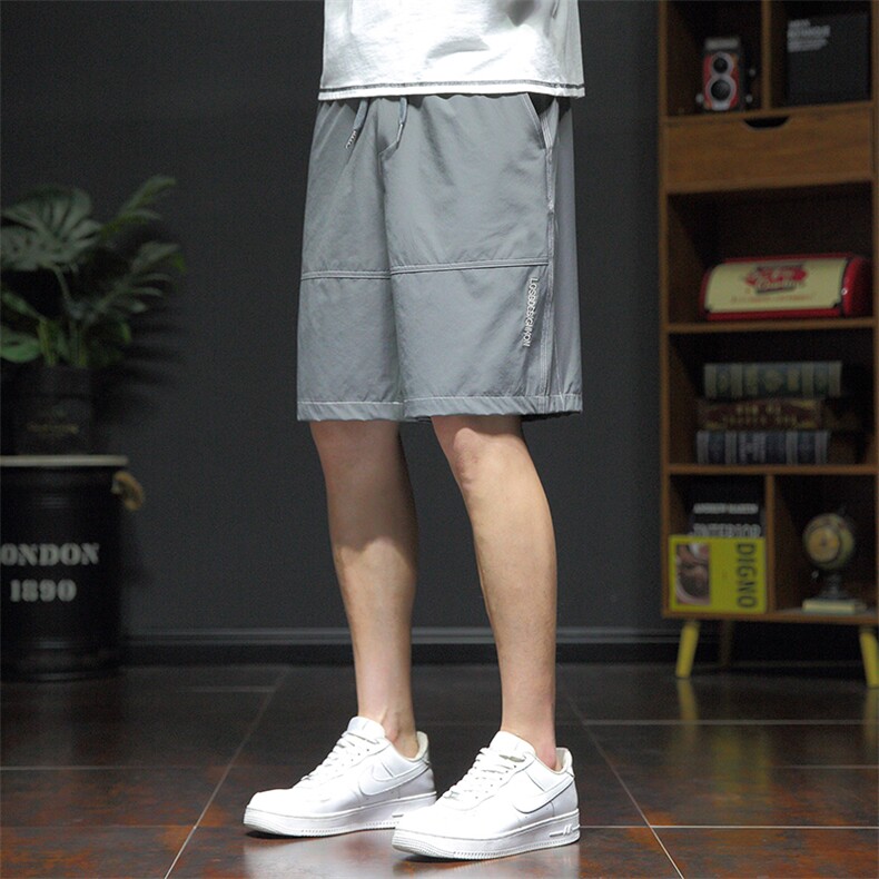 夏季新款短裤男宽松潮流港风百搭休闲五分裤运动短裤367-P20控48,男装牛仔裤,星座717