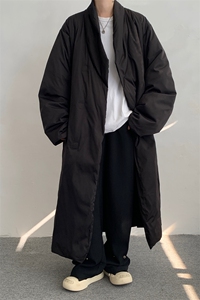 8XL-M 90白鸭绒！特大码羽绒服日系绒面长款棉衣男 YRFC03P268图片