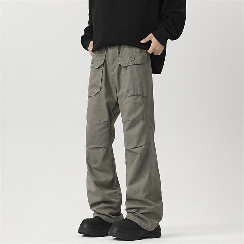 美式高街小众工装裤男个性百搭休闲裤K1864/P55，男装工装外套，电商D202-1