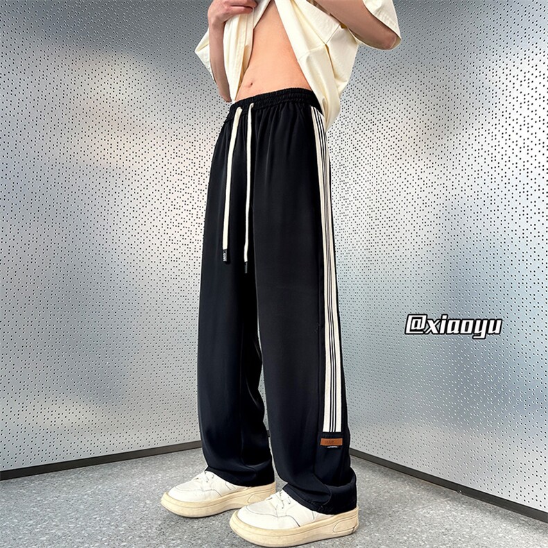 XZ616 春夏季新款贴标设计抽绳款直筒休闲裤 TY2440 特P30控58图片