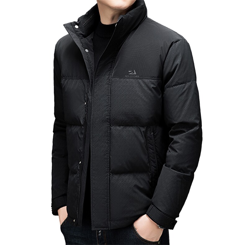 中年羽绒服男士2026年冬季加厚保暖白鸭绒上衣休闲面包服外套男款,男装羽绒服,电商B212（原钱塘6029）