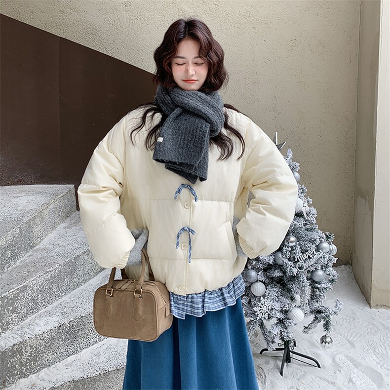 【】撞色花边配半裙羽绒服套装1281-P330-K498,女装套装/套裙,2C305