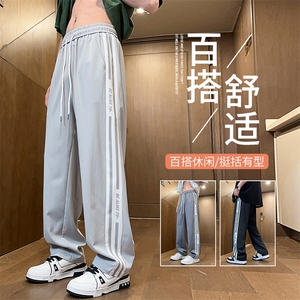 潮流舒适宽松休闲裤潮牌直筒裤A161-K508-P40图片