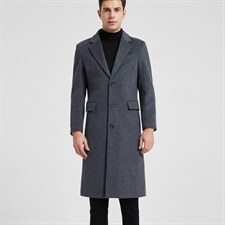HN615新款毛呢大衣男韩版羊毛外套长款商务主推货足控价298元P185图片