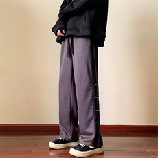 美式街头裤子男秋季条纹直筒休闲长裤百搭运动裤K0665-P35，男装休闲裤，星座308B-1