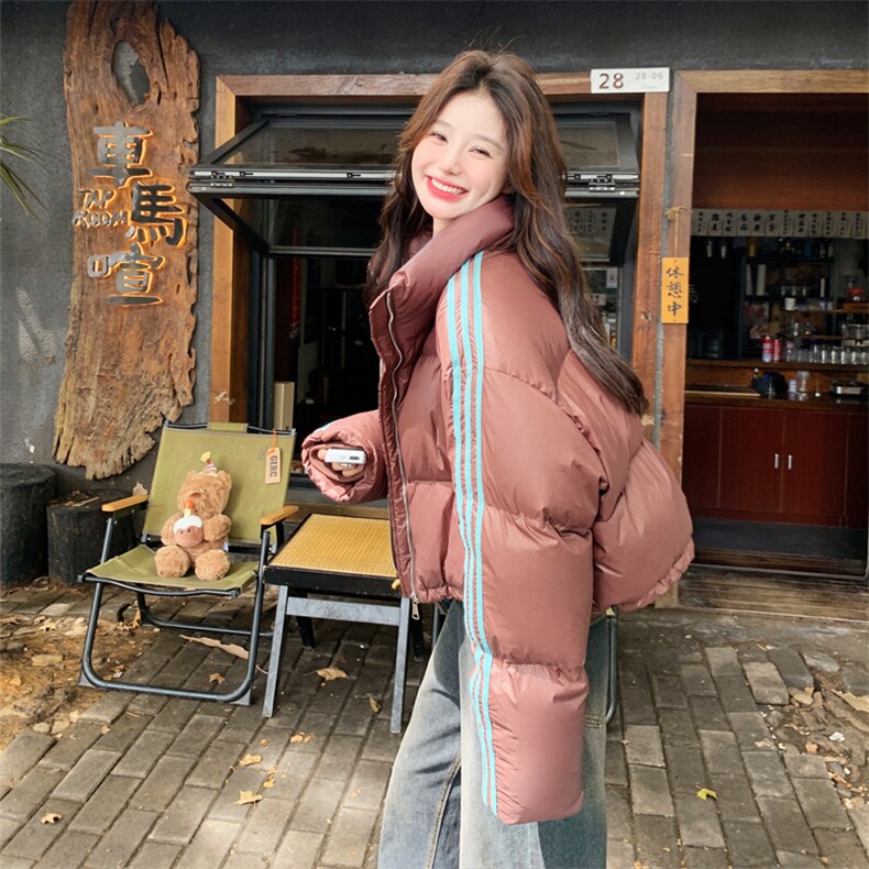 【现货】自制90白鸭绒外套立领羽绒服C158-8613-P255-K358图片