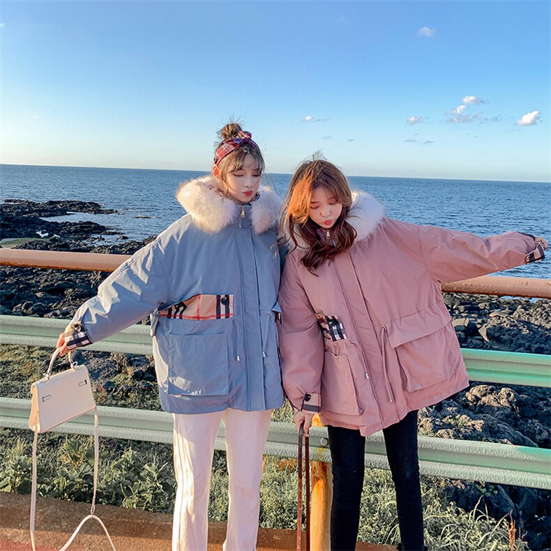 保暖时尚潮流百搭个性宽松休闲洋气减龄通勤常规其他,女装棉衣/棉服,艾艾淮淮