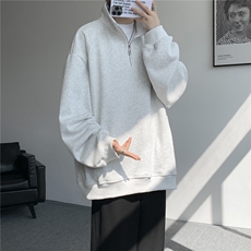 现货DSA059-WY10171-特p46控78立领半拉链大码百搭卫衣，男装卫衣，电商A059