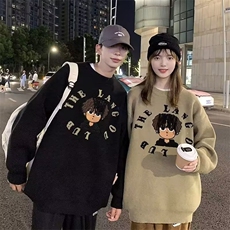 秋冬时尚情侣款百搭宽松圆领针织衫，男装针织衫/毛衣，四季星座218-1