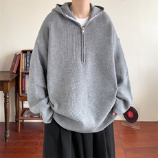 现货高品质的物抖音连帽套头毛衣M3611-P65，男装针织衫/毛衣，星座1212