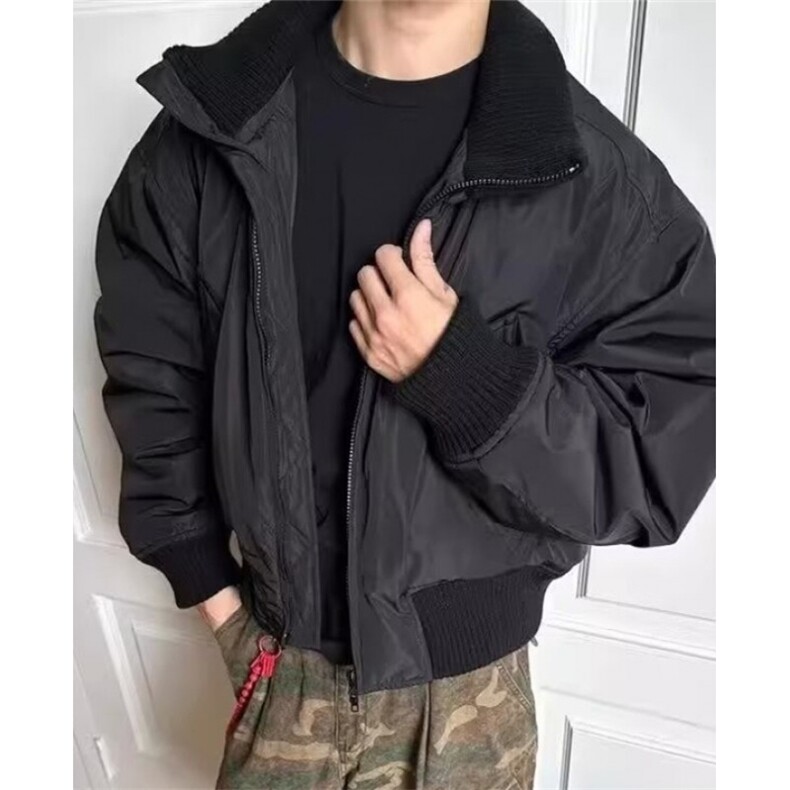 美式外套男冬季廓形飞行夹克棉服高级感痞帅短款立领棉衣JS098,男装夹克,星座1116A（原606A-3）