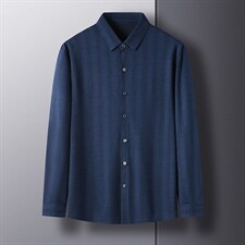 D66261钱塘2020-2中年男士休闲商务百搭春秋季衬衣量大价优P137，男装衬衫，钱塘207-2