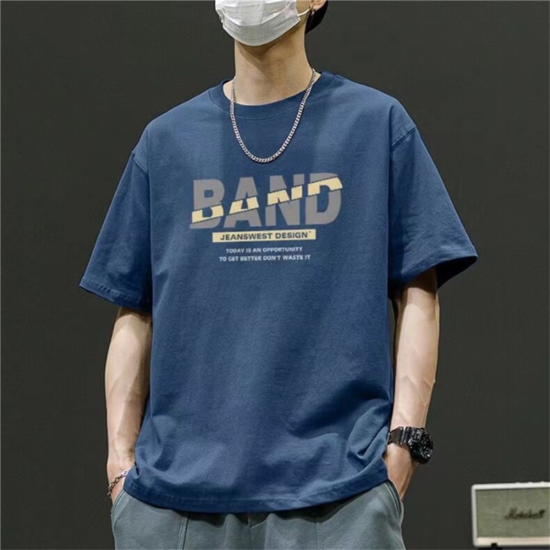 重磅纯棉美式高街白色oversize短袖T恤男夏潮牌宽松学生体恤上衣图片