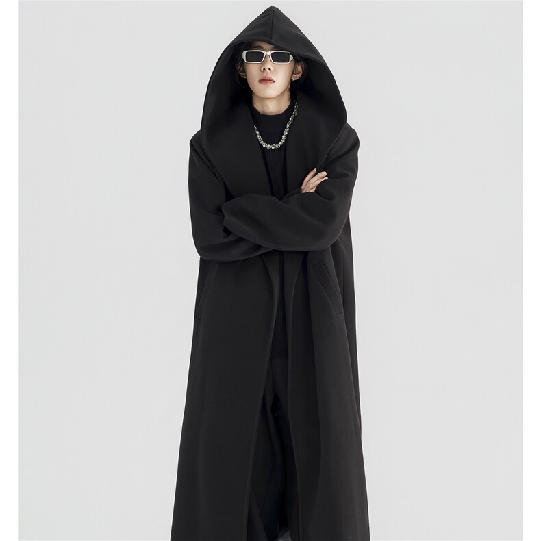 高品质403-DY102-P140控188长款巫师斗篷连帽毛呢大衣男，男装毛呢大衣，星座403（原603-1）