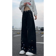 1506A/G6620/P50港风潮男夏季新款2026个性字母牛仔裤，男装牛仔裤，星座1506A