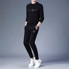 中老年运动套装男春秋季爸爸装大码卫衣两件套中年人休闲男装，男装休闲套装，电商B212（原钱塘6029）