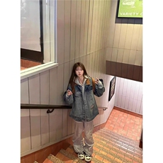 新款慵懒牛仔夹克简约文艺百搭流行时尚潮流日系原宿JK2607，男装夹克，星座516A