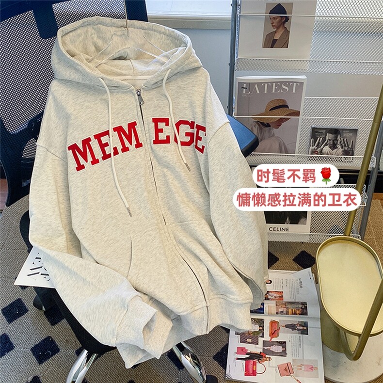 潮牌卫衣设计感上衣秋冬韩版宽松情侣卫衣E606-P45图片