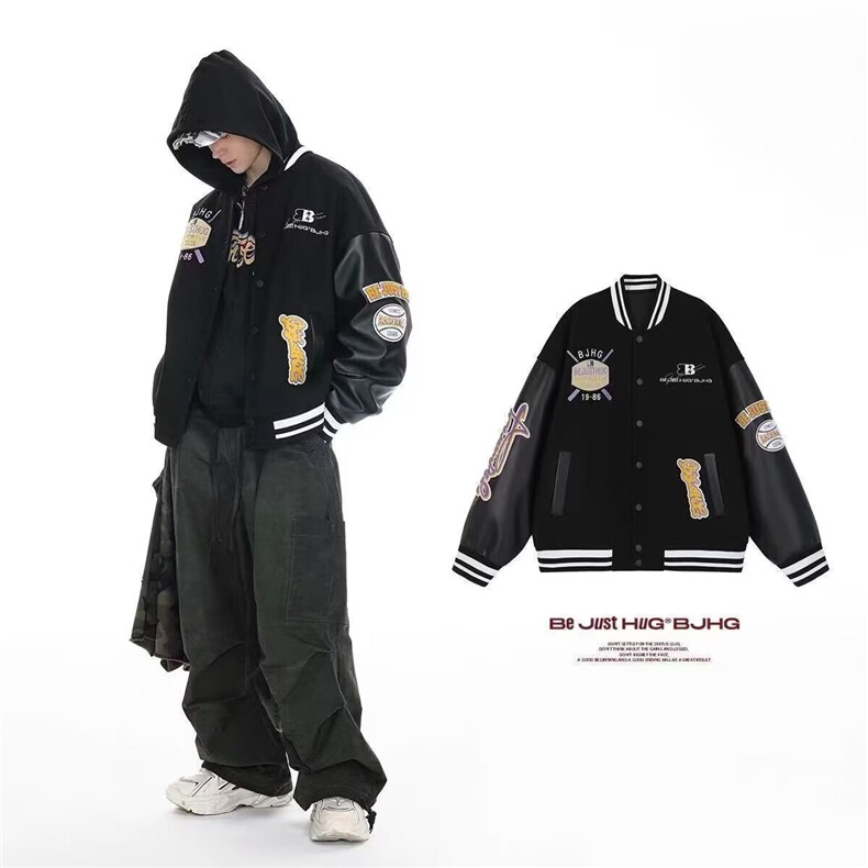 男童外套撞色拼接棒球服中大童潮酷帅气上衣JK0725-P68,女装短外套,星座308B-2