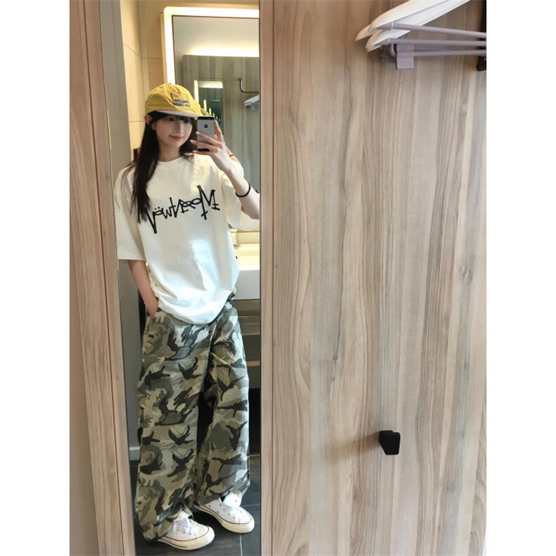 【网图有货】迷彩工装裤阔腿美式复古hiphop裤子高街8265LL-特P48,男装工装外套,星座1007（原301D）