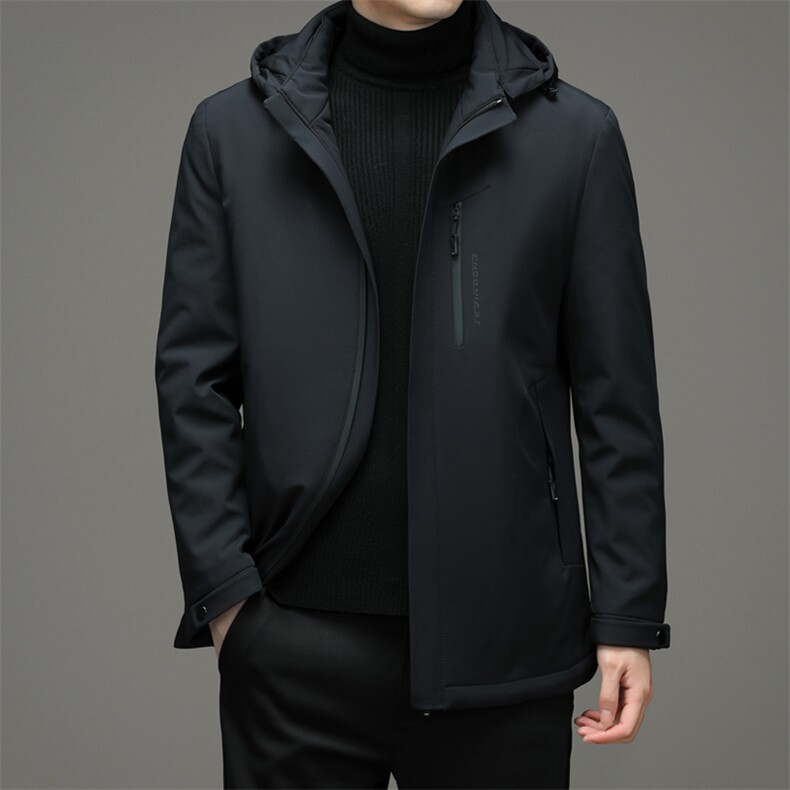2023新款羽绒服男士短款商务休闲上衣外套中老年爸爸装J611-P260,男装羽绒服,电商B212（原钱塘6029）