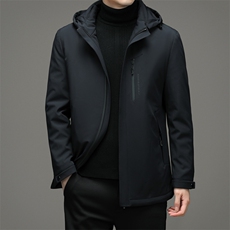 2023新款羽绒服男士短款商务休闲上衣外套中老年爸爸装J611-P260，男装羽绒服，电商B212（原钱塘6029）