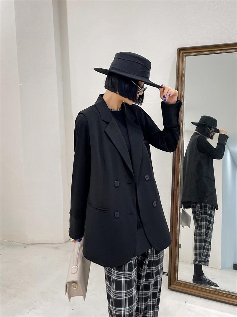 衬衣打底衫西装马甲裤子，女装西装，地海衣社