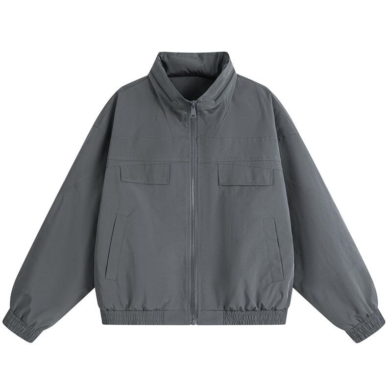 JK009平铺白底春季工装美式游骑兵夹克聚酯纤维(M-5XL)TP55,男装夹克,电商A088