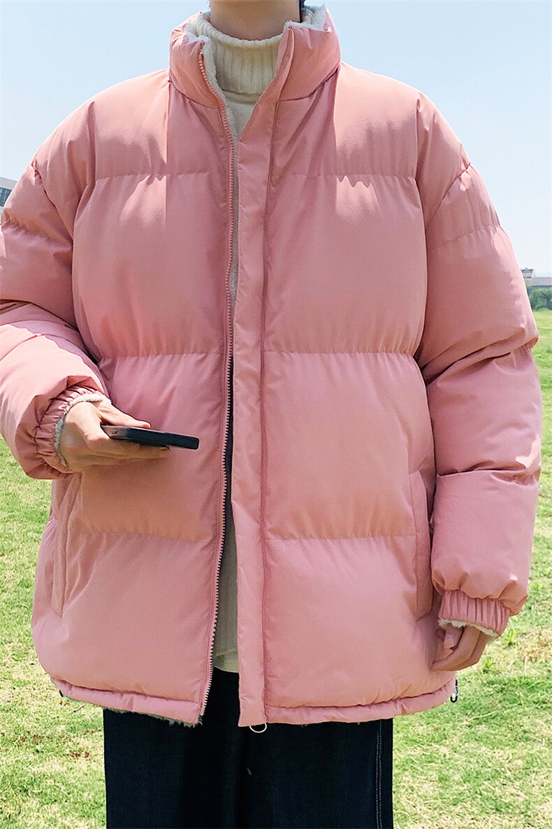 2024秋冬季外套双面穿情侣休闲羽绒棉服羊羔绒加厚男女棉衣P80,男装棉衣,星座217-4