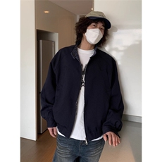 春新品两面穿哈灵顿美式复古基础款潮流夹克衫男女同款JKB08，男装夹克，星座516A