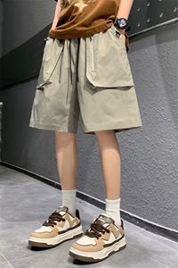 高品夏季工装短裤男纯色宽松大码运动五分裤DSA157B-D603-特P40图片