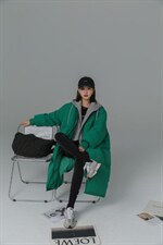 (现货)2021订单款带帽两用长羽绒，其它，墨写