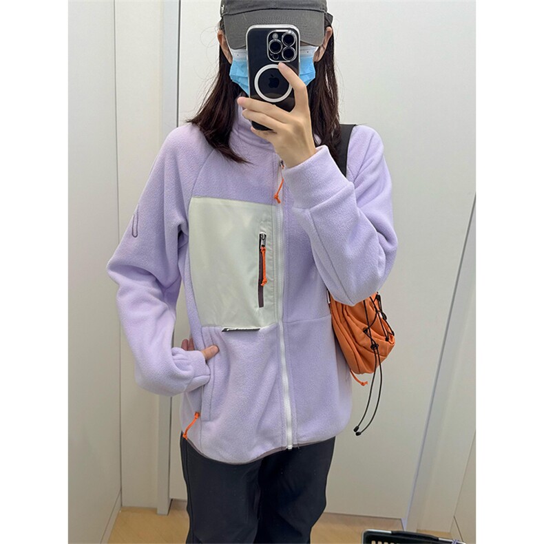 高品户外情侣冲锋衣内胆软壳卫衣摇粒绒登山抓绒衣男女A1163-P78,男装夹克,星座1505