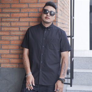 2XL-8XL男士短袖衬衣纯棉商务休闲牛津纺半袖加肥加大码7233图片