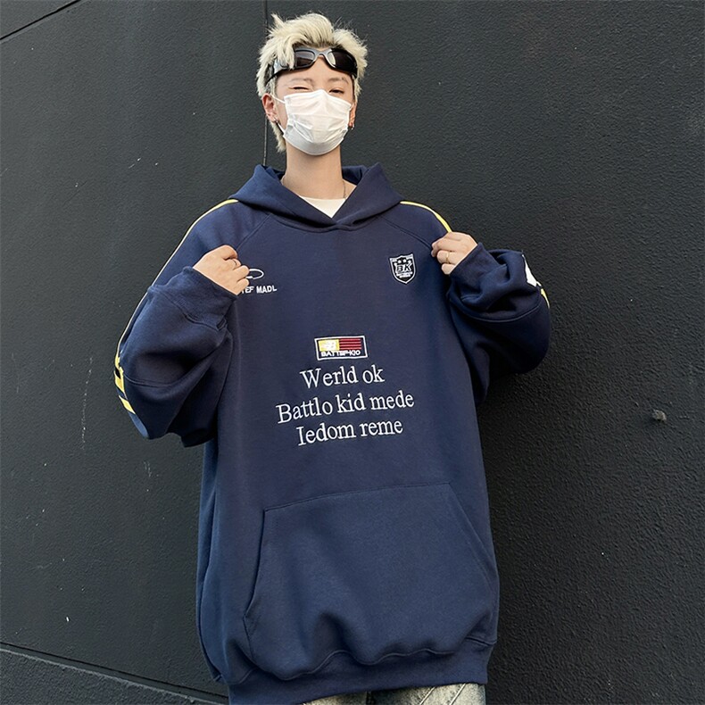 卫衣男连帽春秋季ins港风宽松潮牌花百搭外套新款WY0853-P50,女装短外套,星座308B-2