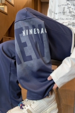 ！2025秋冬新款男士直筒裤百搭学生运动裤WK2057特P38加绒48，男装休闲裤，电商B220