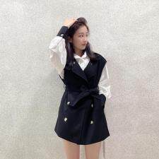 2021秋季新款衬衣马甲两件套韩版S-L现货，女装马夹，Jarmore隽末